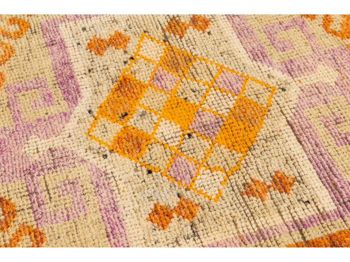 Vintage Turkish Wool Runner Rug 3 X 12