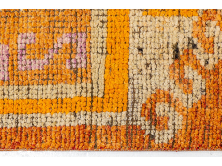 Vintage Turkish Wool Runner Rug 3 X 12