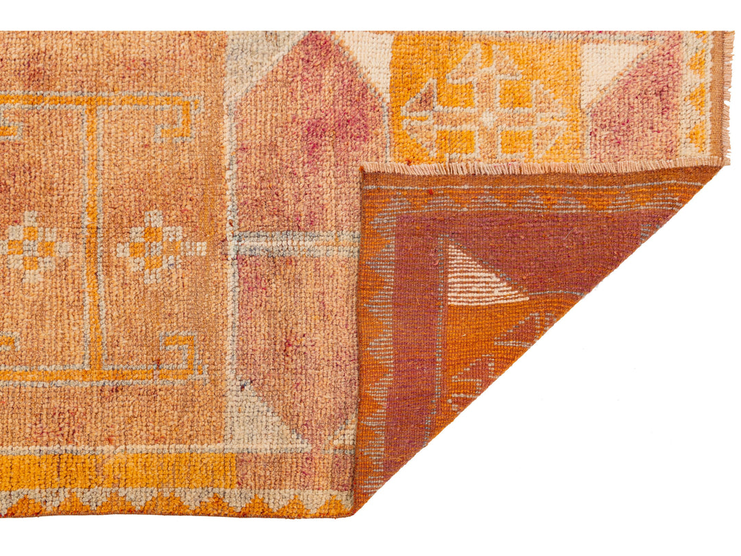 Vintage Turkish Wool Runner Rug 3 X 10