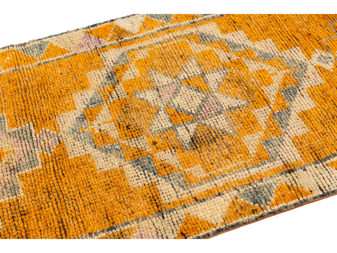 Vintage Turkish Wool Rug 3 X 13