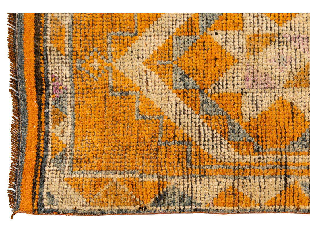 Vintage Turkish Wool Rug 3 X 13