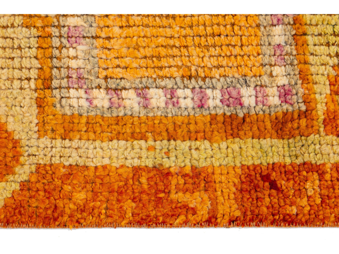 Vintage Turkish Wool Runner Rug 3 X 11