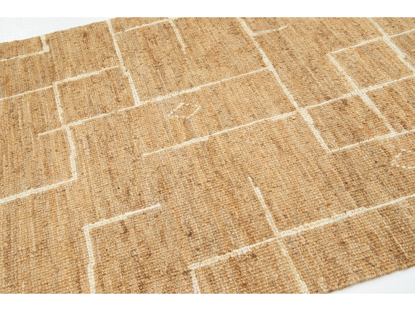 Modern Soumak Natural Jute Rug 5 X 8