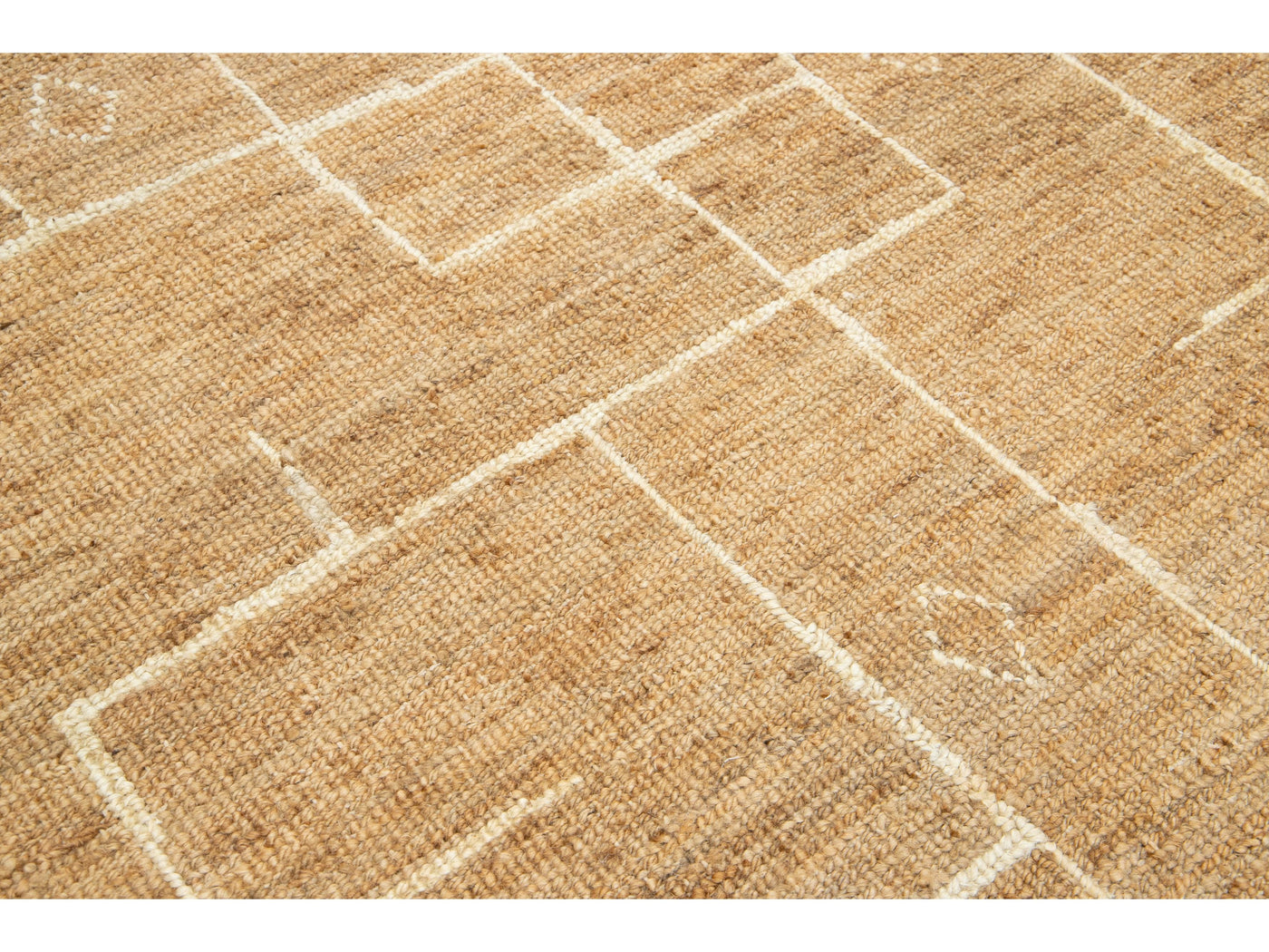 Modern Soumak Natural Jute Rug 5 X 8