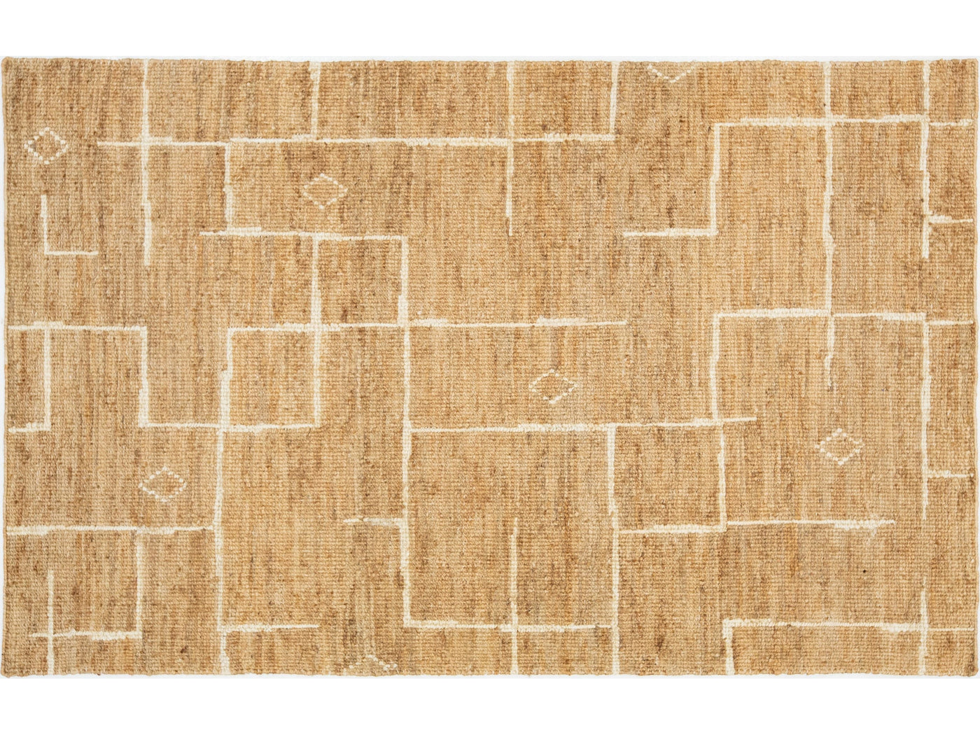 Modern Soumak Natural Jute Rug 5 X 8