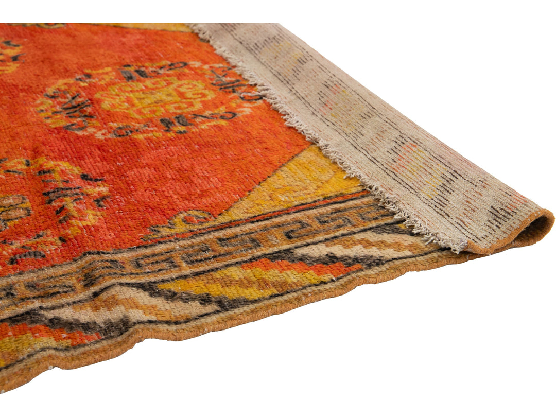 Antique Samarkand Wool Rug 4 X 8