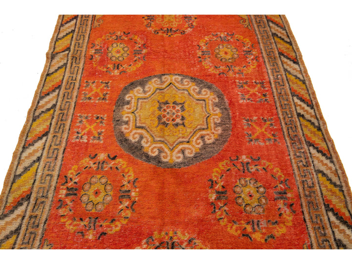 Antique Samarkand Wool Rug 4 X 8