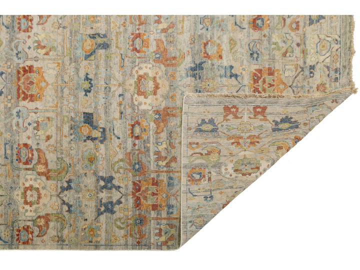 Modern Agra Wool Rug 13 X 16