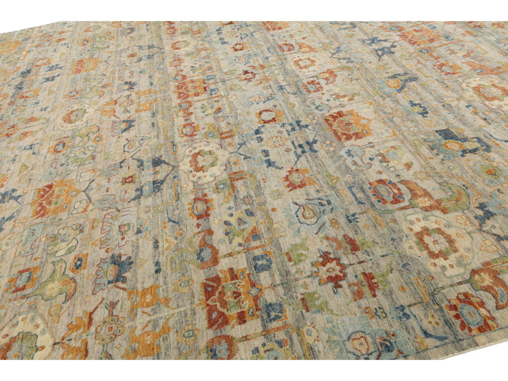 Modern Agra Wool Rug 13 X 16