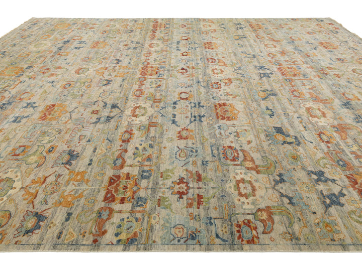 Modern Agra Wool Rug 13 X 16