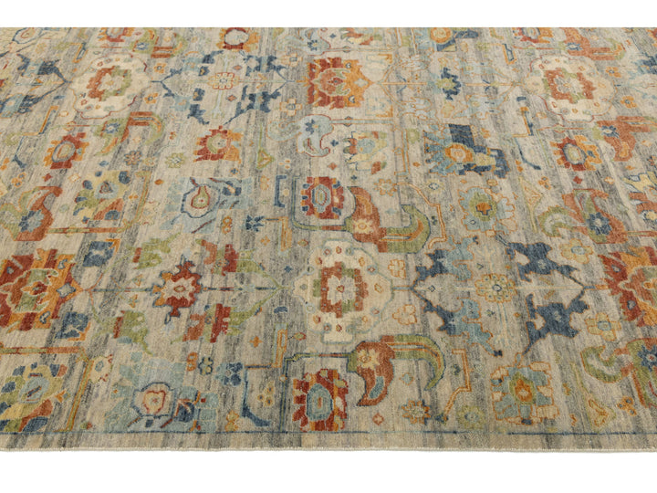 Modern Agra Wool Rug 13 X 16