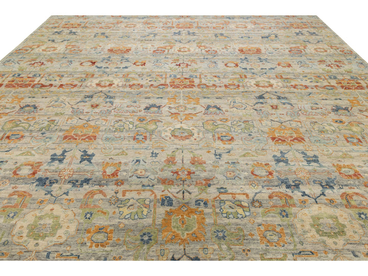 Modern Agra Wool Rug 13 X 16