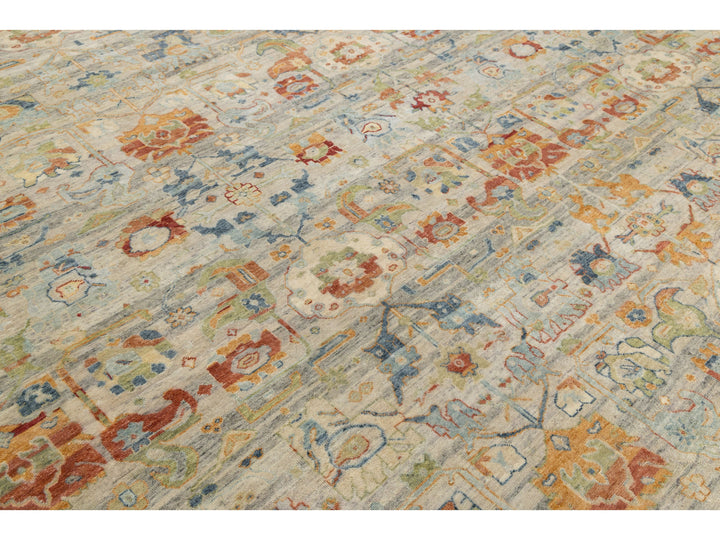 Modern Agra Wool Rug 13 X 16
