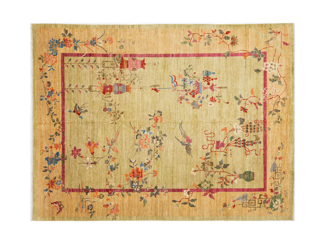 Modern Art Deco Chinese Rug 9 X 12