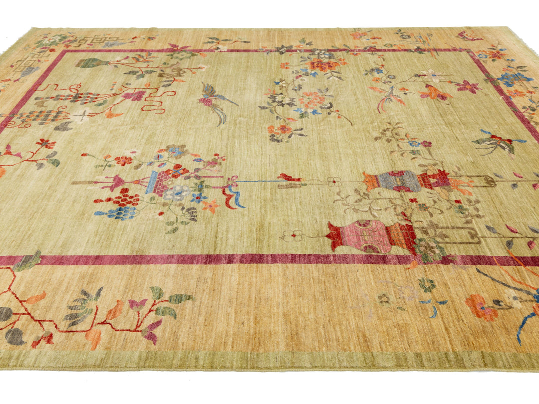 Modern Art Deco Chinese Rug 9 X 12