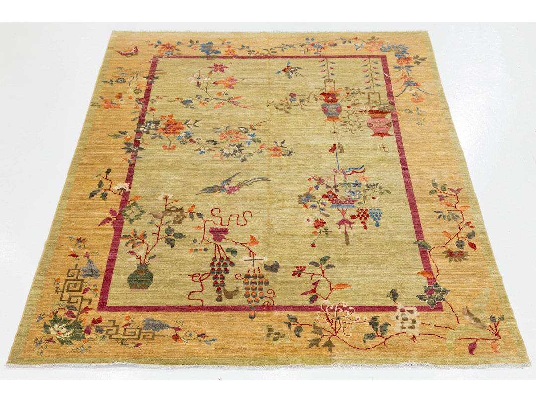Modern Art Deco Chinese Rug 9 X 12
