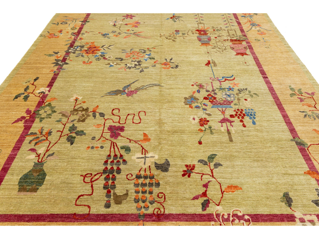 Modern Art Deco Chinese Rug 9 X 12