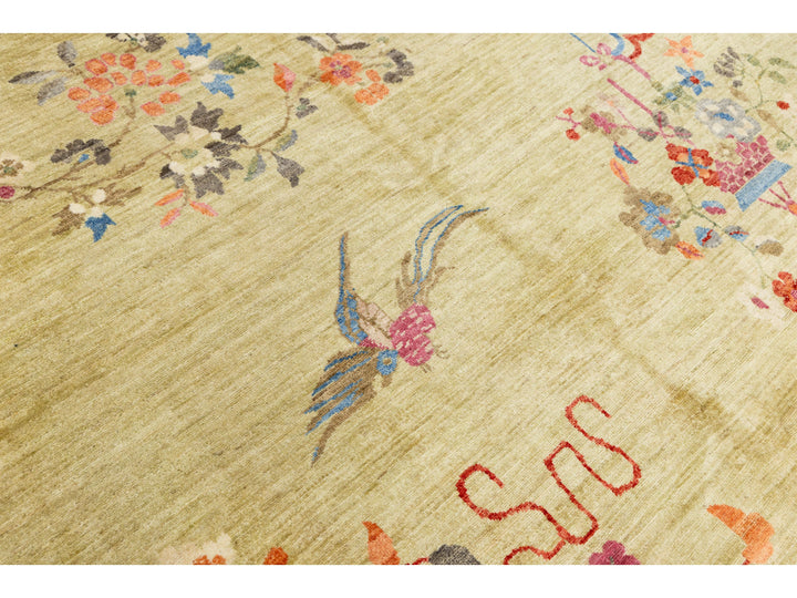 Modern Art Deco Chinese Rug 9 X 12