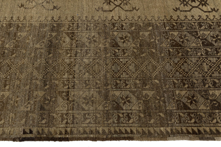 Antique Turkmen Wool Rug 11 X 15