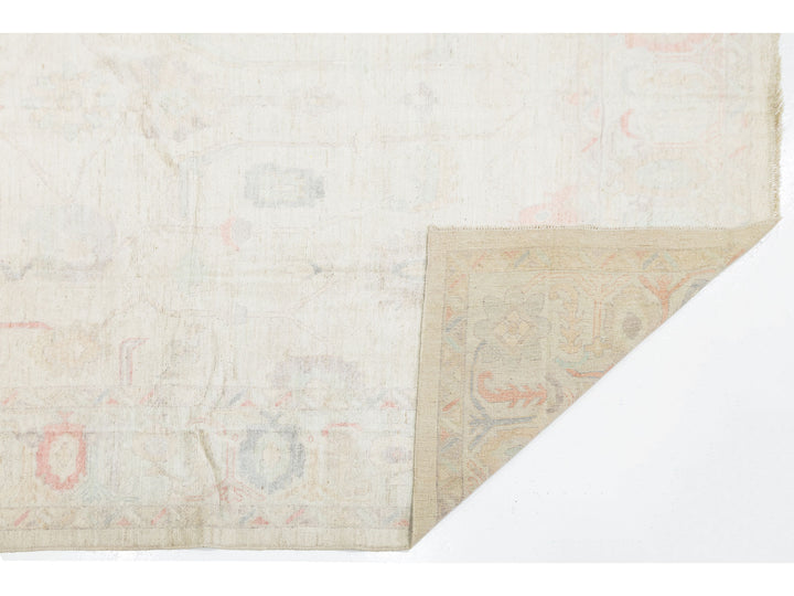 Modern Oushak Wool Rug 10 X 14