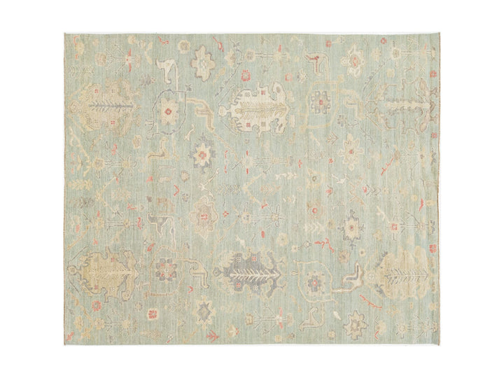 Modern Oushak Wool Rug 8 X 10