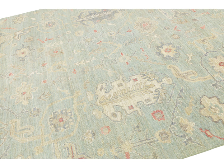 Modern Oushak Wool Rug 8 X 10