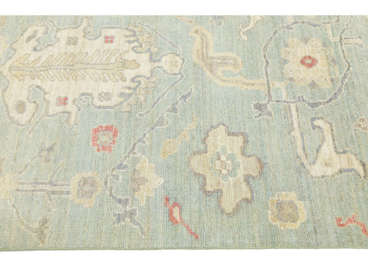 Modern Oushak Wool Rug 8 X 10