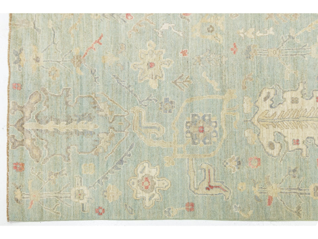 Modern Oushak Wool Rug 8 X 10