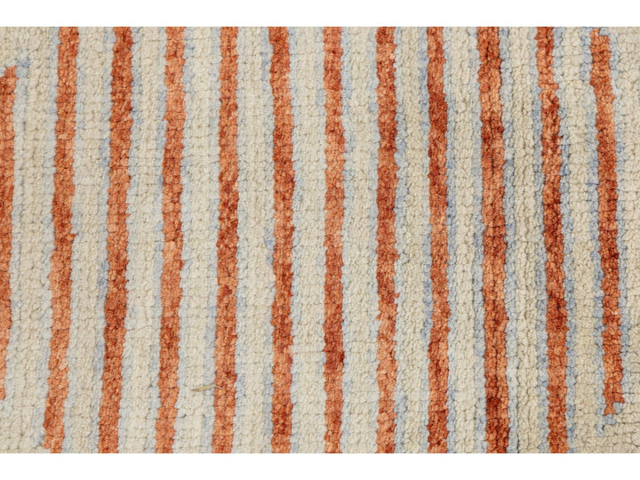 Modern Art Deco Wool Rug 4 X 6