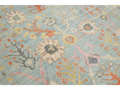 Modern Sultanabad Wool Rug 9 X 12