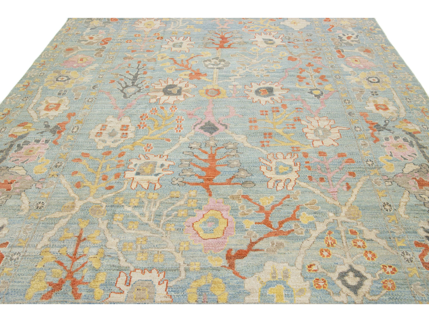 Modern Sultanabad Wool Rug 9 X 12