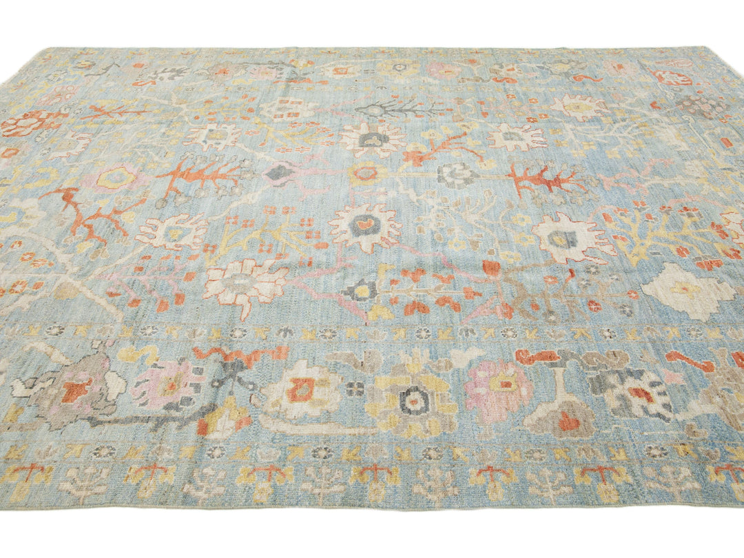 Modern Sultanabad Wool Rug 9 X 12