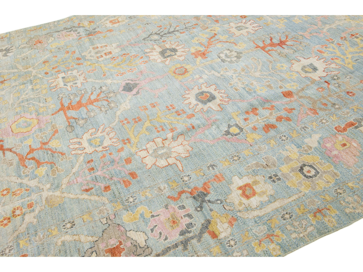 Modern Sultanabad Wool Rug 9 X 12