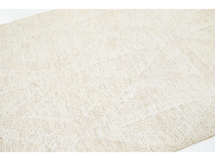 Modern Soumak Natural Jute Rug 5 X 8