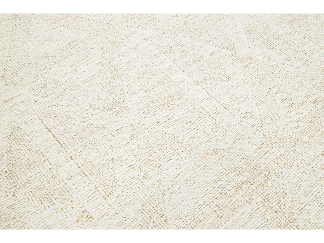 Modern Soumak Natural Jute Rug 5 X 8