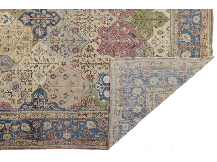 Antique Persian Tabriz Wool Rug 9 X 13