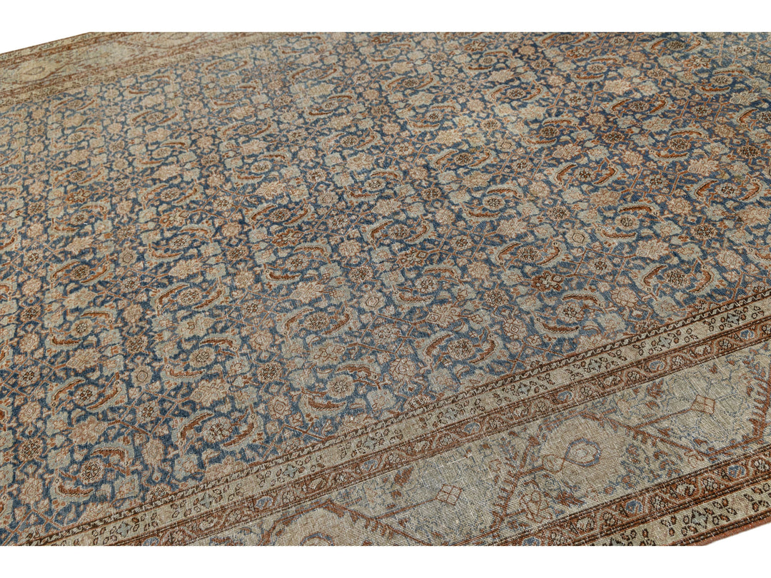 Antique Tabriz Wool Rug 8 X 11