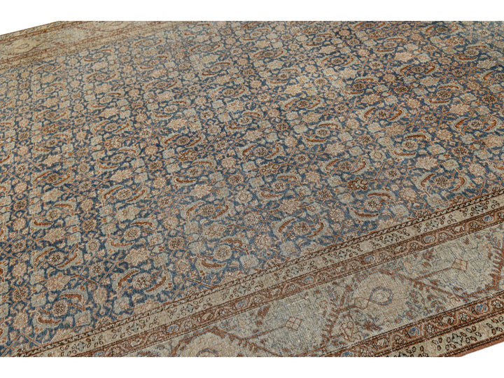 Antique Tabriz Wool Rug 8 X 11