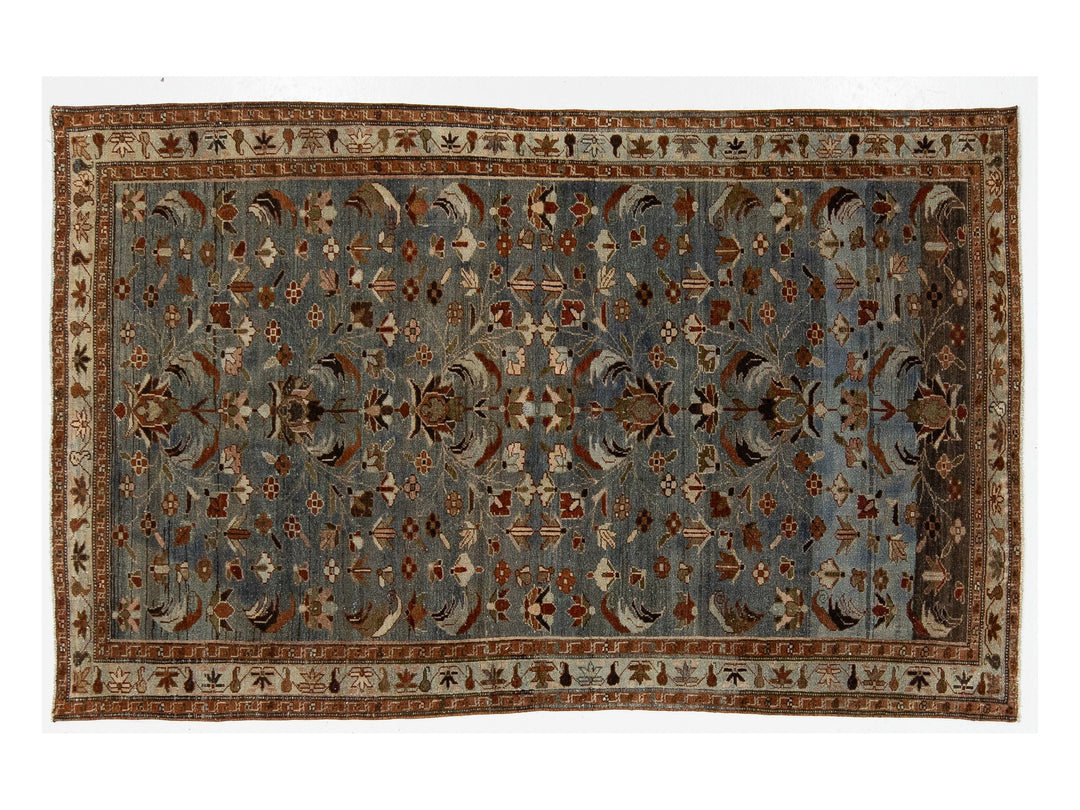 Antique Persian Malayer Wool Rug 5 X 7