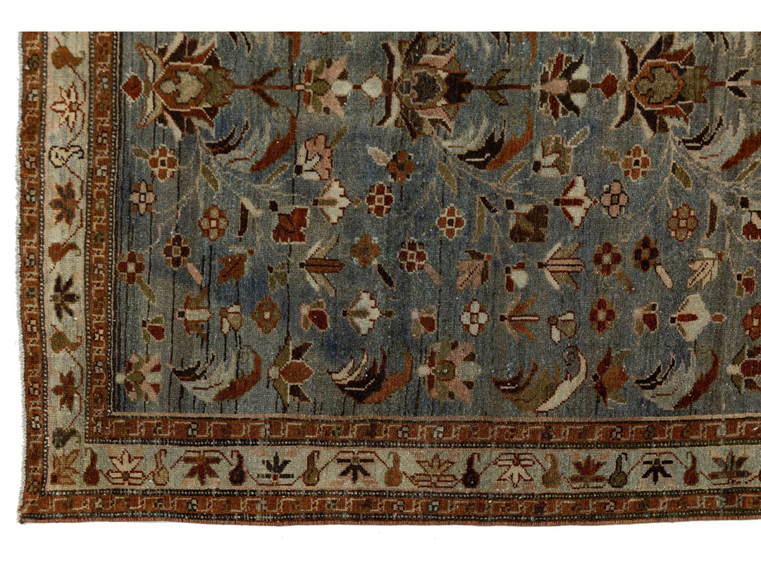 Antique Persian Malayer Wool Rug 5 X 7