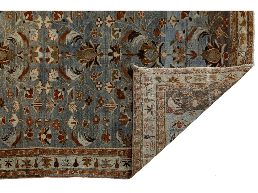 Antique Persian Malayer Wool Rug 5 X 7