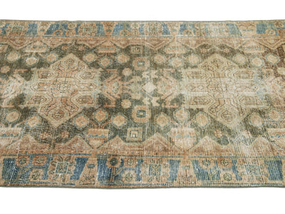 Antique Malayer Wool Runner 4 X 15