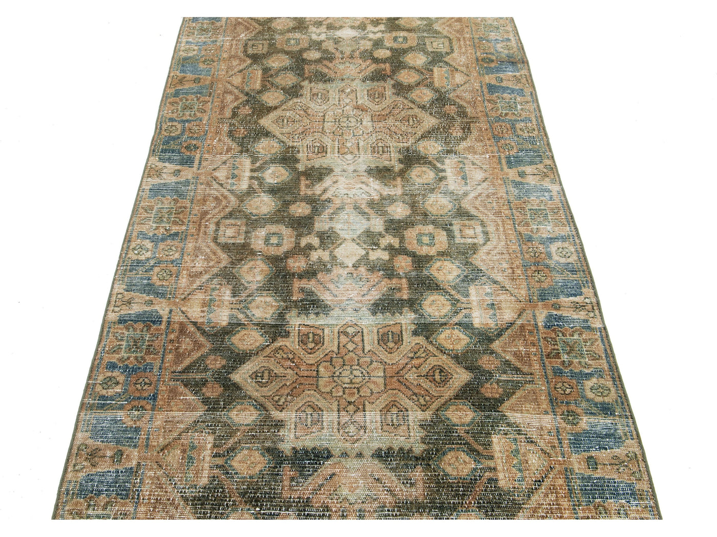 Antique Malayer Wool Runner 4 X 15