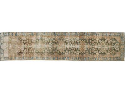 Antique Malayer Wool Runner 4 X 15