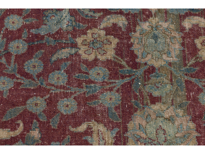 Antique Agra Wool Rug 8 X 11