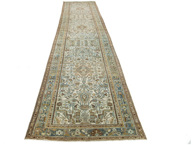 Antique Malayer Wool Runner 4 X 16