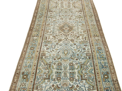 Antique Malayer Wool Runner 4 X 16