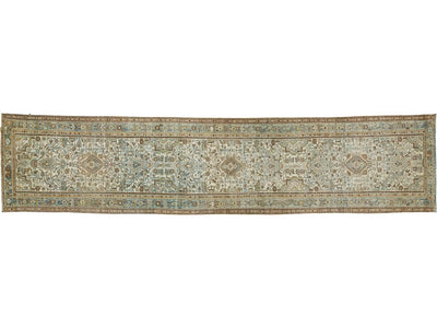 Antique Malayer Wool Runner 4 X 16