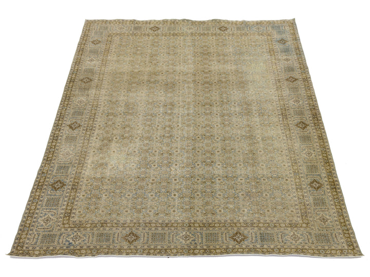 Antique Persian Tabriz Wool Rug 8 x 12