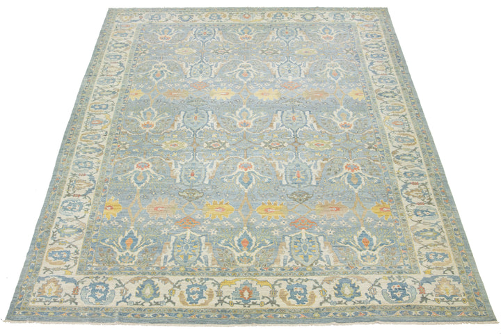 Modern Sultanabad Wool Rug 14 X 19
